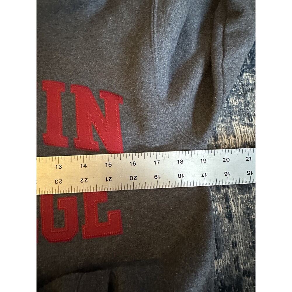 CHAMPION Eco Fleece Pullover "Calvin College" 1/4 Zip Women’s Small Gray/Red - Picture 8 of 8